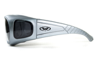 Защитные очки с уплотнителем Global Vision OUTFITTER Metallic (gray) серые - изображение 2