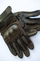 Тактические перчатки с антискользкими вставками и защитными накладками L - изображение 6