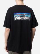 Koszulka męska długa Patagonia P-6 Logo Responsibili-Tee "Black" 38504-BLK M Czarna (192964185197) - obraz 2