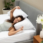 Подушка IDEIA Nordic Comfort+ Антиаллергенное волокно Чехол стеганый с молнией Белая 50х70 см (4820227285624)