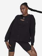 Кардиган жіночий Adidas Loungewear Cardigan W HL9166 40 Чорний (4066747400646) - зображення 1