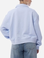 Bluza damska bez kaptura Adidas Collar Sweatshirt W "Blue Dawn" IC3074 L Błękitna (4066752154602) - obraz 2