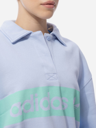Bluza damska bez kaptura Adidas Collar Sweatshirt W "Blue Dawn" IC3074 L Błękitna (4066752154602) - obraz 3