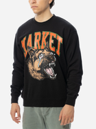 Bluza bez kaptura męska Market Beware Crying Crewneck Sweatshirt 396000919-0001 M Czarna (840339611696) - obraz 1