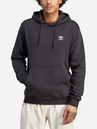 Bluza męska z kapturem oversize Adidas Trefoil Essentials Hoodie "Black" IM4522 M Czarna (4066761101062) - obraz 1