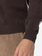 Sweter męski z kołnierzykiem Taikan Marle L/S Polo Sweater "Brown" TK0011.BRN L Brązowy (840349700878) - obraz 4
