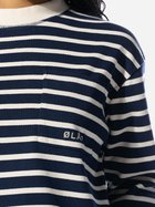 Лонгслів довгий жіночий Olaf Stripe Sweatshirt WMN W140203-NAVY-WHITE M Темно-синій (8720104767204) - зображення 3