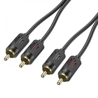 Аудіо кабель 2RCA to 2RCA 1.5m тюльпан-тюльпан Hoco UPA29