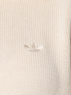 Sweter damski krótki bawełniany z kołnierzykiem Adidas Knit Half Zip W "Cream Beige" II8043 L Beżowy (4066763106638) - obraz 5