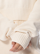 Джемпер жіночий Adidas Knit Half Zip W "Cream Beige" II8043 XS Бежевий (4066763106621) - зображення 4