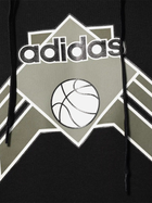 Bluza męska z kapturem oversize Adidas Basketball Hoodie "Black" IV9692 2XL Czarna (4067886988712) - obraz 5