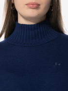 Светр в'язаний зимовий теплий оверсайз жіночий Adidas Premium Essentials Knit Jumper W "Dark Blue" IM3825 M Темно-синий (4066763107789) - зображення 3