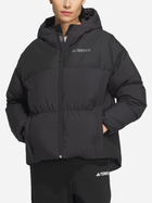 Kurtka puchowa zimowa krótka damska Adidas Terrex Goose Down Midweight Puffer Jacket W "Black Onix" IS0334 M Czarna (4066766626973) - obraz 1