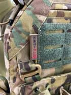 Военный жилет плитоноска для бронепластин М-24 с EXTRA системой быстрого сброса и с боковыми камербандами под баллистический пакет цвет мультикам - изображение 8