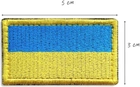 Набір шевронів 3 шт на липучці IDEIA Борітеся Поборете та два прапори України жовтий(2200004271309) - зображення 8