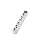 Колодка Lezard Letitia 6 гнезд з заземленням та кнопкою (721-0600-602)