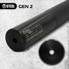 Глушник STEEL Gen 2 5.45, різьба 24×1.5 long, саундмодератор АКС, АКСУ (016.000.000-34 L) - зображення 3