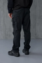 Чоловічий костюм 3в1 " Black" Rip-Stop / Форма убакс + штани Kayman + бейсболка чорний колір з липучками під шеврони 54 - зображення 11