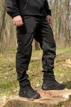 Мужской костюм 3в1 "Black" Rip-Stop / Форма убакс + штаны Kayman + бейсболка черный цвет с липучками под шевроны 52 - изображение 14