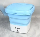 Пральна машина портативна складна Folding Washing Machine Blue