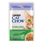 Корм Purina Cat Chow для взрослых стерилизованых кошек с ягненком и зеленой фасолью 85 г