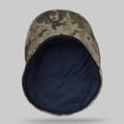 Кепка мазепинка пиксель ВСУ с кокардой, кепка армейская уставная пиксель, кепка ЗСУ - изображение 2