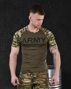 Тактическая потоотводящая мужская футболка Army L олива+пиксель (85606) - изображение 1