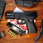 Стартовый пистолет Retay Arms Glock 19 + 20 патронов, Глок 19 под холостой патрон 9мм - изображение 5
