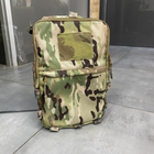 Підсумок-рюкзак сухарний на плитоноску з Моллі, Мультикам, Cordura 1000D, сумка сухарна тактична, сумка сухарка армійська - зображення 3