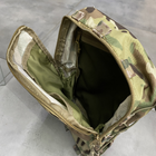 Підсумок-рюкзак сухарний на плитоноску з Моллі, Мультикам, Cordura 1000D, сумка сухарна тактична, сумка сухарка армійська - зображення 6