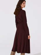 Sukienka midi jesienna damska Tatuum Miksa T2121.420 L Bordowa (5900380951969) - obraz 2