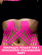 Кинезио тейп для тела спорта Набор 2 штуки Голубой и Розовый 5см х 5м Классический Универсальный кинезиологическая лента для лица и тела - изображение 8