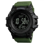 Cпортивний чоловічий наручний годинник Skmei 1356 Compass з компасом удароміцний (Зелений)