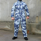 Чоловічий зимовий маскувальний костюм / Вологозахищена куртка + штани світлий мультикам розмір L 180 - зображення 1