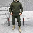 Мужской зимний костюм Softshell на мехе / Куртка + брюки "Splinter k5" олива размер S - изображение 7