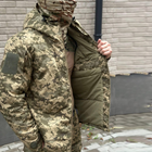 Костюм мужской на Синтепоне Куртка + Брюки / Утепленная форма с плащевой подкладкой размер 2XL - изображение 4