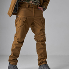 Зимовий Костюм Soft Shell на Omni-Heat з капюшоном / Чоловіча Форма Куртка + Штани койот розмір 2XL - зображення 7