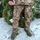 Мужской зимний костюм куртка + брюки Soft Shell с подкладкой Omni-Heat пиксель размер XL - изображение 3