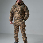 Зимовий Костюм Soft Shell на Omni-Heat з капюшоном / Чоловіча Форма Куртка + Штани піксель розмір 5XL - зображення 1