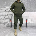 Мужской зимний костюм Softshell на мехе / Куртка + брюки "Splinter k5" олива размер 2XL
