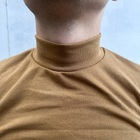 Чоловічий Утеплений Гольф койот / Водолазка з начосом / Тепла кофта з високою горловиною розмір 3XL - зображення 5