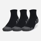 Набор мужских носков коротких хлопковых Under Armour Performance Cotton 3p Qtr 1379528-001 M 3 пары Черный (196883994243)