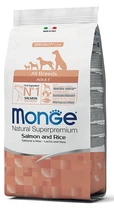 Сухой корм Monge All breeds Adult Light Лосось и рис
