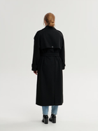 Пальто жіноче осіннє довге Sinsay 3153F-99X L Чорне (5905035311327) - зображення 2