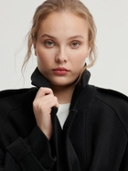 Пальто жіноче осіннє довге Sinsay 3153F-99X L Чорне (5905035311327) - зображення 4
