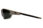 Очки защитные открытые Venture Gear Tactical Semtex 2.0 Tan (forest gray) Anti-Fog, чёрно-зелёные в песочной оправе - изображение 3