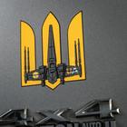 M-Tac наклейка Тризуб UA-Wing Small Yellow - изображение 4