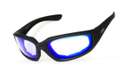 Очки защитные фотохромные Global Vision KickBack Photochromic (G-Tech™ blue) Anti-Fog, фотохромные синие зеркальные - изображение 1