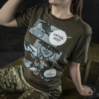 M-Tac футболка Comics Drone Girl Dark Olive 3XL - зображення 13