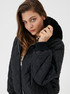 Двустороння демісезонна куртка з капюшоном жіноча Sinsay 6540J-99X L/XL Чорна (5904426497800) - зображення 5